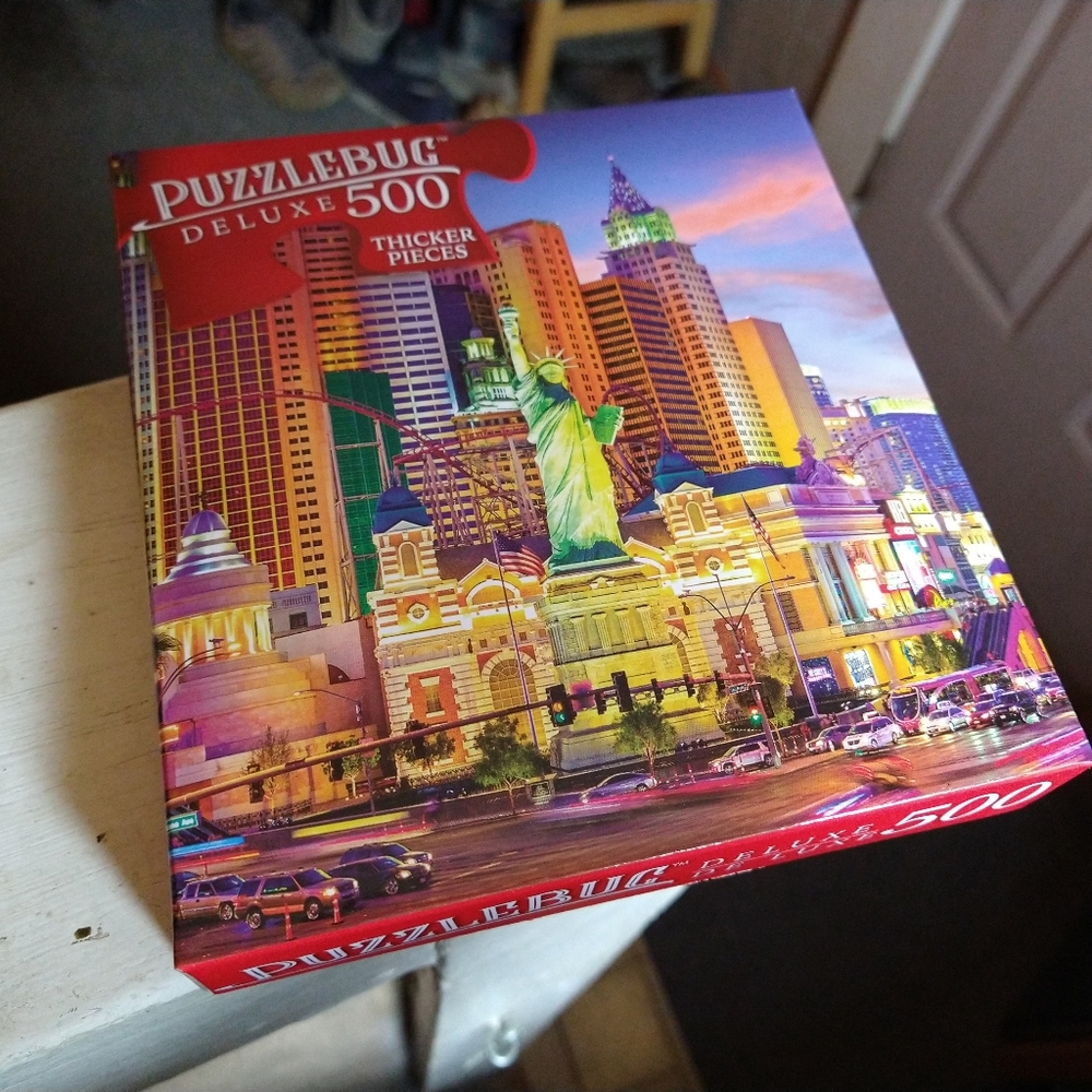 Puzzlebug 500pc Las Vegas New York Hotel Jigsaw Puzzle Sealed